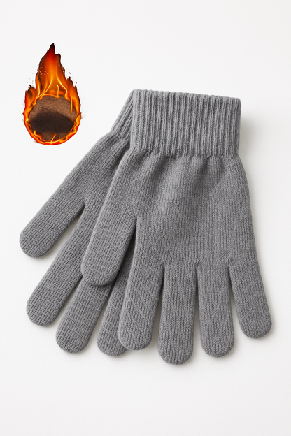 1 pair Unisex Winter Warm Coldproof Fleece Knitted Gloves